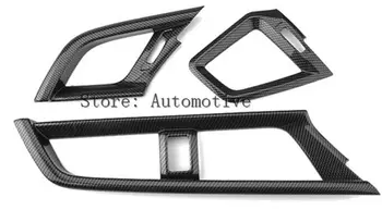 ABS Карбоновое волокно Стиль Боковой и центральной крышки воздуховода для Honda Civic 2016-2017 3шт