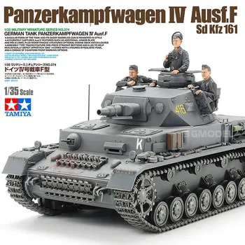 Tamiya 35374 1/35 Немецкий танк Panzerkampfwagen IV Ausf.F Sd Kfz 161 С солдатом в сборе, конструкторы для взрослых, сделай сам