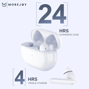 Беспроводные наушники с шумоподавлением Morejoy TWS Active & Environment с микрофоном, совместимые с Bluetooth Наушники, спортивная гарнитура