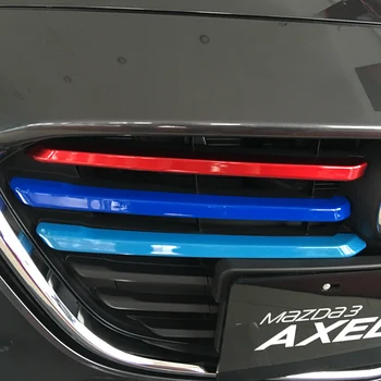 Передняя Центральная решетка Радиатора с накладкой для Mazda3 BM AXELA Седан Хэтчбек 2017 2018 Аксессуары Экстерьер