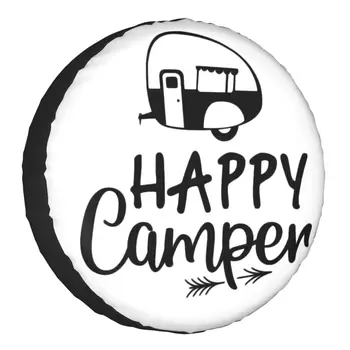 Чехол для шин Happy Camp Adventure Hiking 4WD Trailer Nature Camping, универсальный протектор запасного колеса для Toyota Land Cruiser Prado